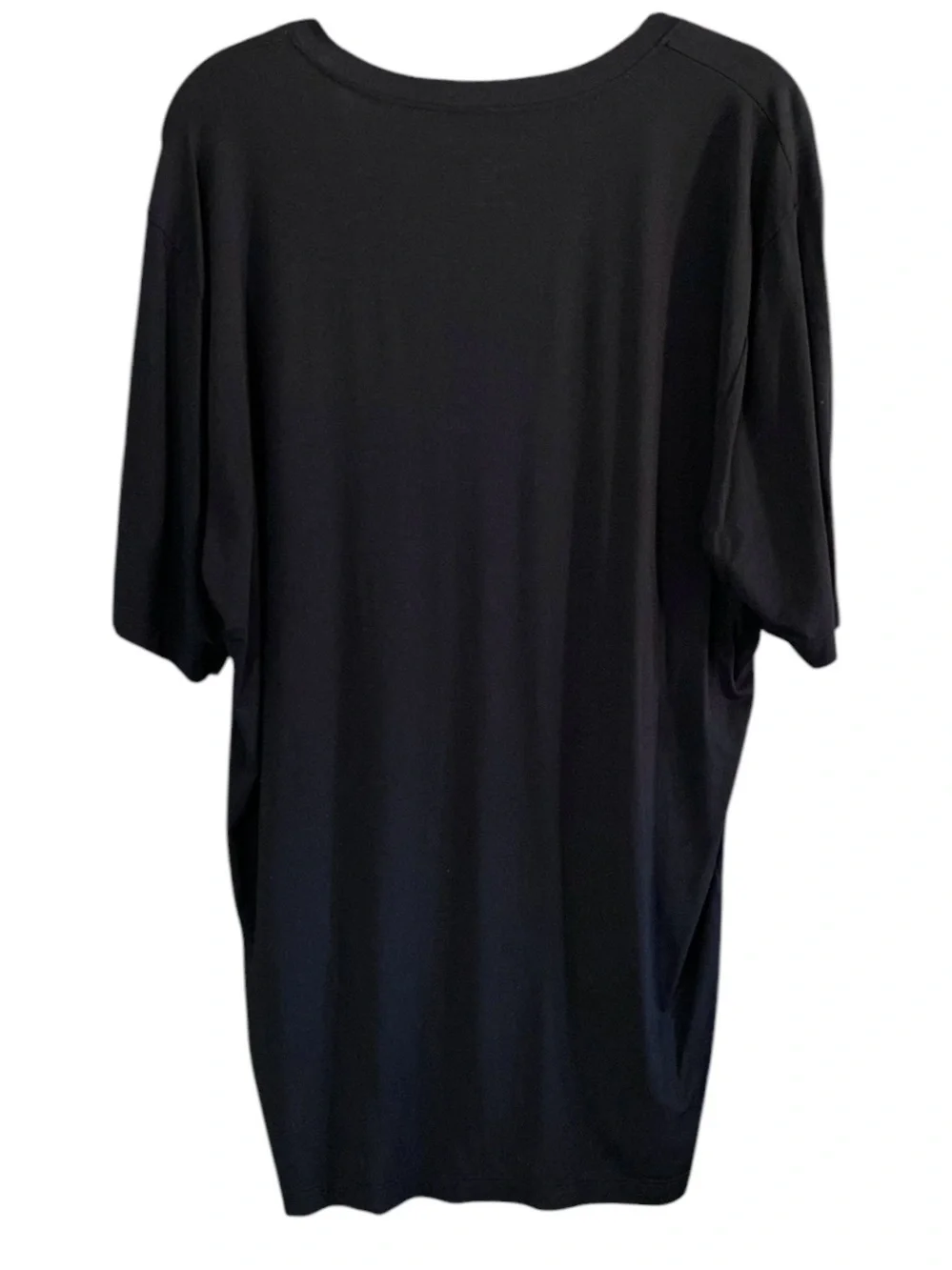 Tommy John Men's XL Undershirt Black Second Skin Deep V-Neck Stay-Tucked
